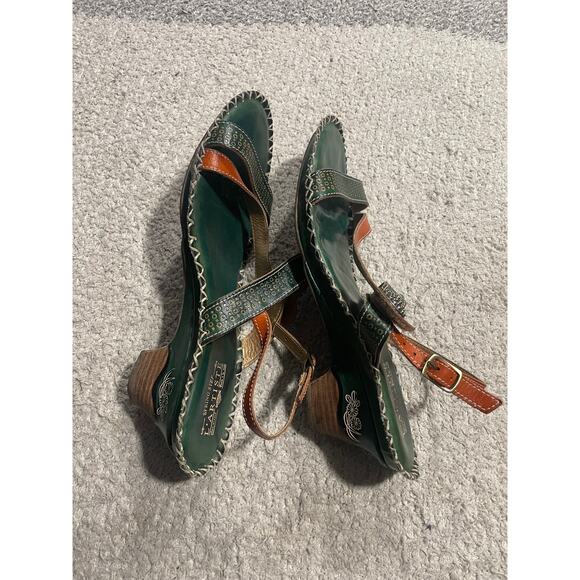 L'Artiste Spring Step Dreamer -N Sandals Womens EU 42 / US 10.5-11 Leather Green - Picture 7 of 16